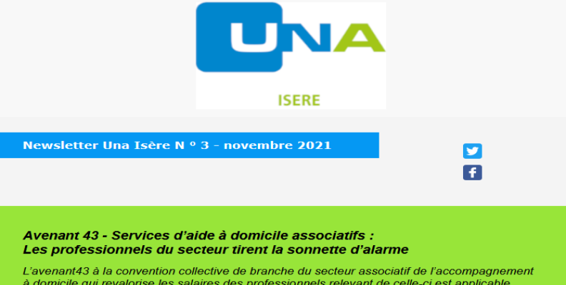 L’actualité de l’UNA Isère : consultez les newsletters publiées